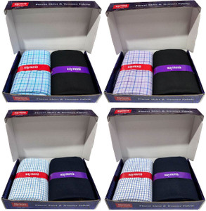 raymond cotton blend checkered shirt  trouser fabric