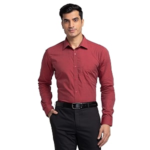 Raymond Mens Pure Cotton Fil-A-Fil Pattern Slim