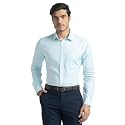 Raymond Men's Pure Cotton Structure Pattern Slim Fit Semi Cutaway Collar Full Sleeve Formal Shirt