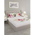 Raymond Home 300 TC Cotton Pink 1 Double Bedsheet 2 Pillow Covers, King (007542-BF01)