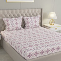 Raymond Home Cotton Double Flat 104 TC Floral 1 Bedsheet with 2 Pillow Covers