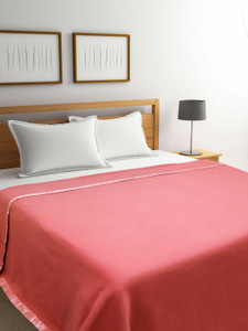 Raymond Home Solid Double Fleece Blanket for