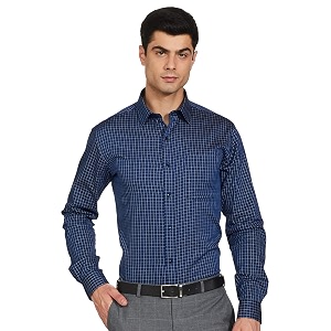 Raymond Mens Checkered Slim Fit Shirt