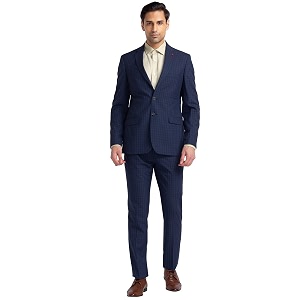 Raymond Mens Contemporary Fit Poly Wool Blend
