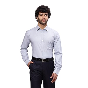 Raymond Mens Cotton Checkered Slim Fit Shirt