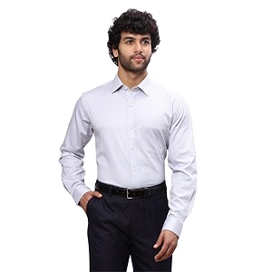 Raymond Mens Cotton Dobby Slim Fit Shirt
