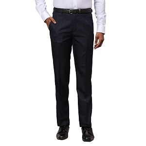 Raymond Mens Mid Rise Contemporary Fit Poly