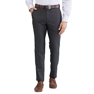 Raymond Mens Mid Rise Slim Fit Checks
