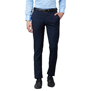 Raymond Mens Mid Rise Poly Viscose Blend