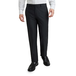 Raymond Mens Mid Rise Polyester Blend Solid