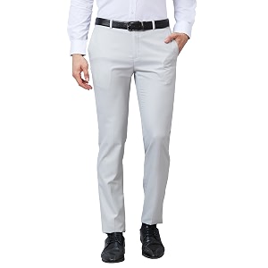 Raymond Mens Poly Viscose Blend Structure Pattern