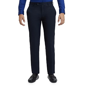 Raymond Mens Poly Viscose Blend Structure Pattern