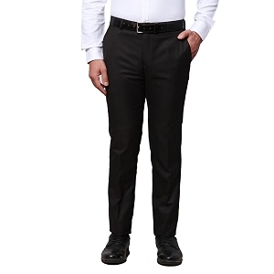 Raymond Mens Poly Viscose Blend Structure Pattern
