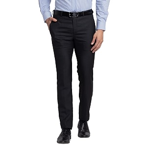Raymond Mens Poly Viscose Blend Structure Pattern