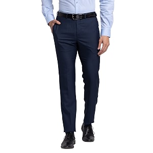 Raymond Mens Poly Viscose Blend Structure Pattern