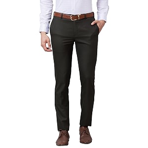 Raymond Mens Poly Viscose Blend Structure Pattern