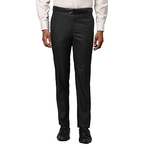 Raymond Men Slim Fit Trouser Dark Grey