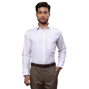 Raymond Mens Pure Cotton Print Pattern Slim