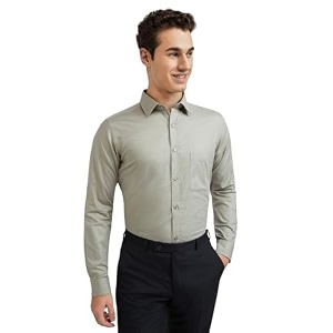 Raymond Mens Pure Cotton Solid Pattern Slim