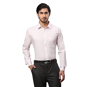 Raymond Mens Pure Cotton Print Pattern Slim