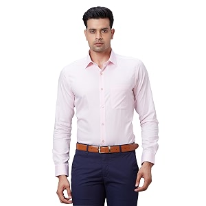 Raymond Mens Pure Cotton Structure Pattern Slim