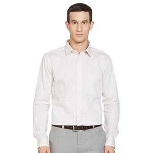 Raymond Mens Pure Cotton Checks Pattern Slim