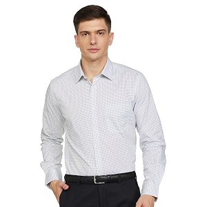 Raymond Mens Pure Cotton Print Pattern Slim