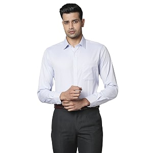 Raymond Mens Pure Cotton Jacquard Pattern Slim