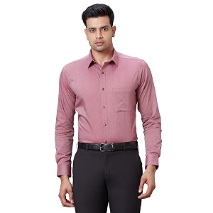 Raymond Mens Pure Cotton Structure Pattern Slim