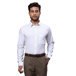 Raymond Mens Pure Cotton Print Pattern Slim