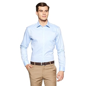 Raymond Mens Pure Cotton Solid Pattern Slim