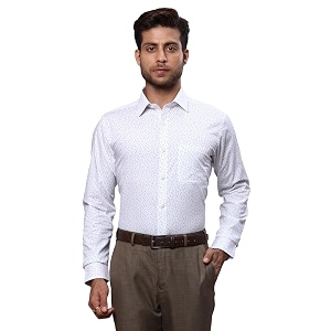 Raymond Mens Pure Cotton Print Pattern Slim