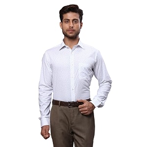 Raymond Mens Pure Cotton Print Pattern Slim