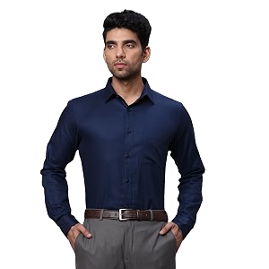 Raymond Mens Pure Cotton Solid Pattern Slim