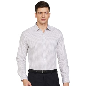 Raymond Mens Pure Cotton Print Pattern Slim