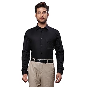 Raymond Mens Pure Cotton Solid Pattern Slim