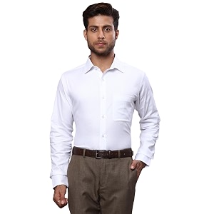 Raymond Mens Pure Cotton Solid Pattern Slim