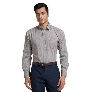 Raymond Mens Pure Cotton Print Pattern Slim