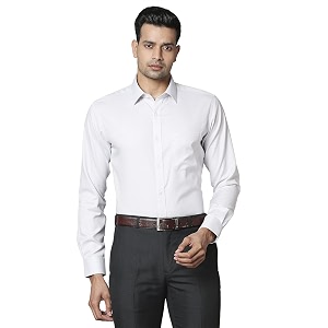 Raymond Mens Pure Cotton Jacquard Pattern Slim