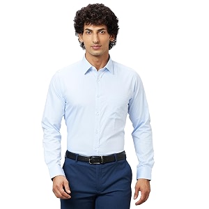 Raymond Mens Pure Cotton Structure Pattern Slim