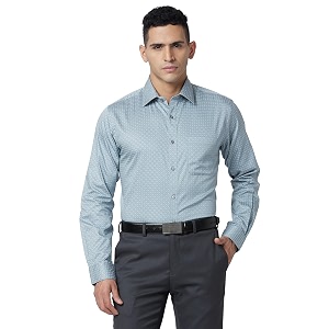 Raymond Mens Slim Fit Pure Cotton Structure