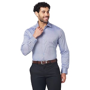 Raymond Men Pure Cotton Slim Fit Structure