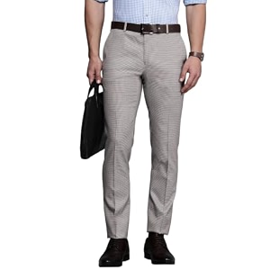 Raymond Mens Slim Fit Mid Rise Polyester