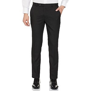 Raymond Mens Slim Fit Mid Rise Polyester