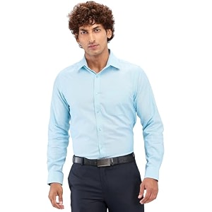 Raymond Mens Slim Fit Structure Pattern Pure