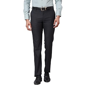 Raymond Mens Slim Fit Mid Rise Polyester