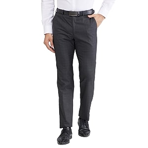 Raymond Mens Slim Fit Checks Pattern Poly