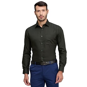 Raymond Mens Slim Fit Solid Pattern Pure