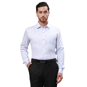 Raymond Mens Slim Fit Structure Pattern Pure