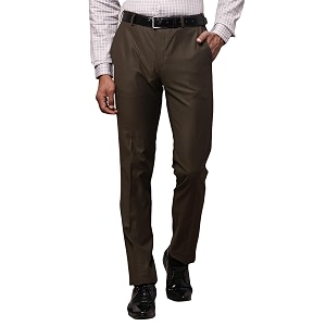 Raymond Mens Slim Fit Mid Rise Solid